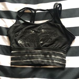 Doughnuts & Deadlifts SMALL Sports Bra